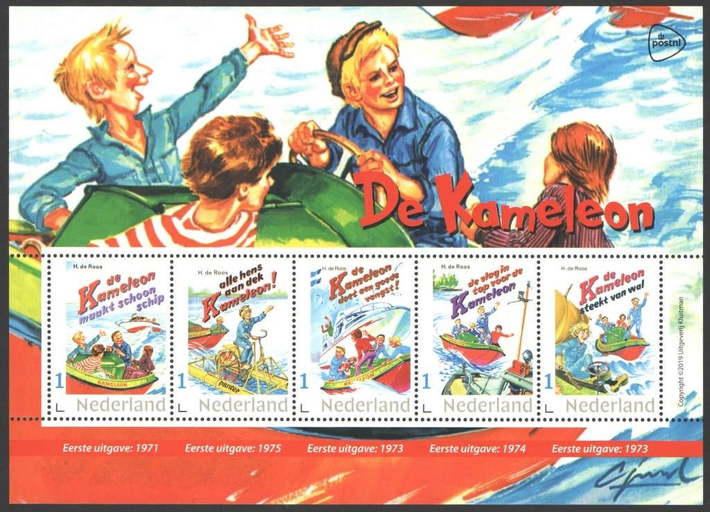 Postzegels Nederlandse Kinderboeken: De Kameleon, Ophalen of Verzenden, Na 1940, Postfris