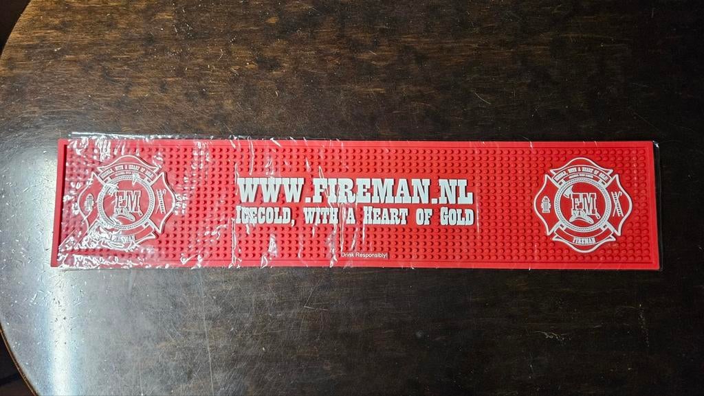 Fireman barmat of barlegger dripmat nog nieuw in plastic, Ophalen of Verzenden, Nieuw, Gebruiksvoorwerp