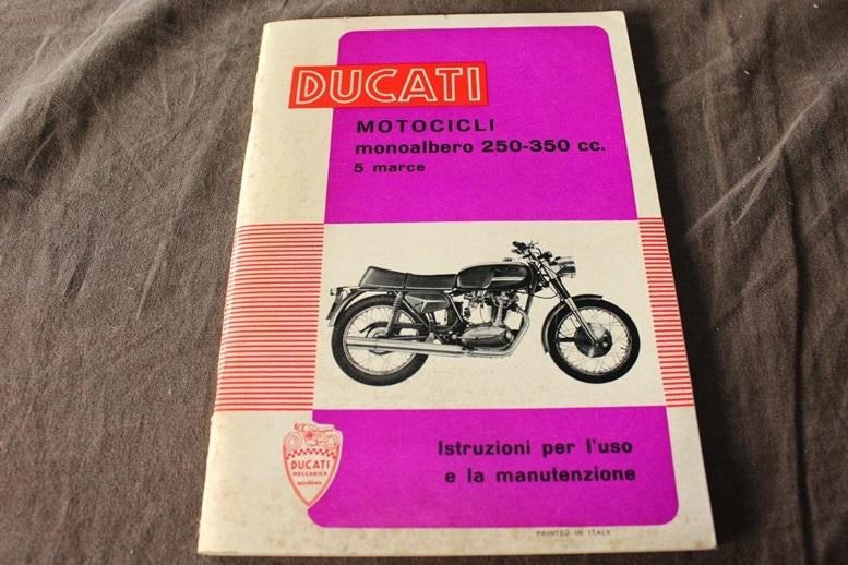 Ducati 250cc 350cc MK3Desmo 1971 istruzioni manutenzione, Ophalen of Verzenden, Ducati