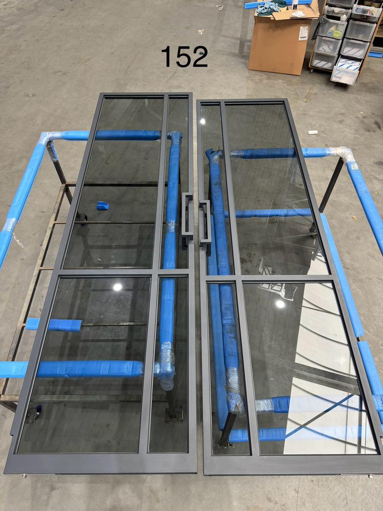 Dubbele taatsdeur antraciet 2364x667mm exacte maat *sale 152, Firma Hout en Staal, Binnendeur, Nieuw, Ophalen of Verzenden