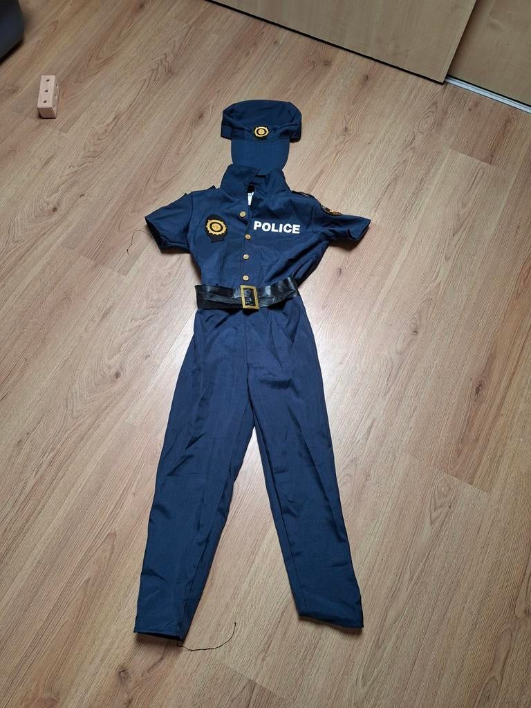 Politiepak Carnaval - Maat 122/128, Ophalen of Verzenden, Zo goed als nieuw, 122 t/m 128, Jongen of Meisje