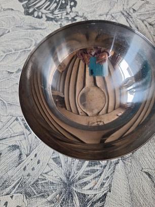 SCHAAL, KOM, RVS, IKEA, rond, 20 cm, inh. 1,5 liter, Ophalen, Gebruikt