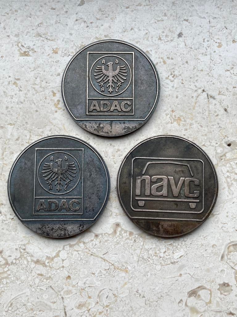 Lot van 3 grote penningen ADAC en NAVC, Verzamelen, Automerken, Motoren en Formule 1, Ophalen of Verzenden, Auto's