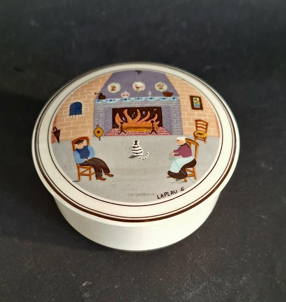 Villeroy&Boch vitro porseleinen deksel doosje. Design Naif., Overige typen, Ophalen of Verzenden, Zo goed als nieuw, Overige stijlen
