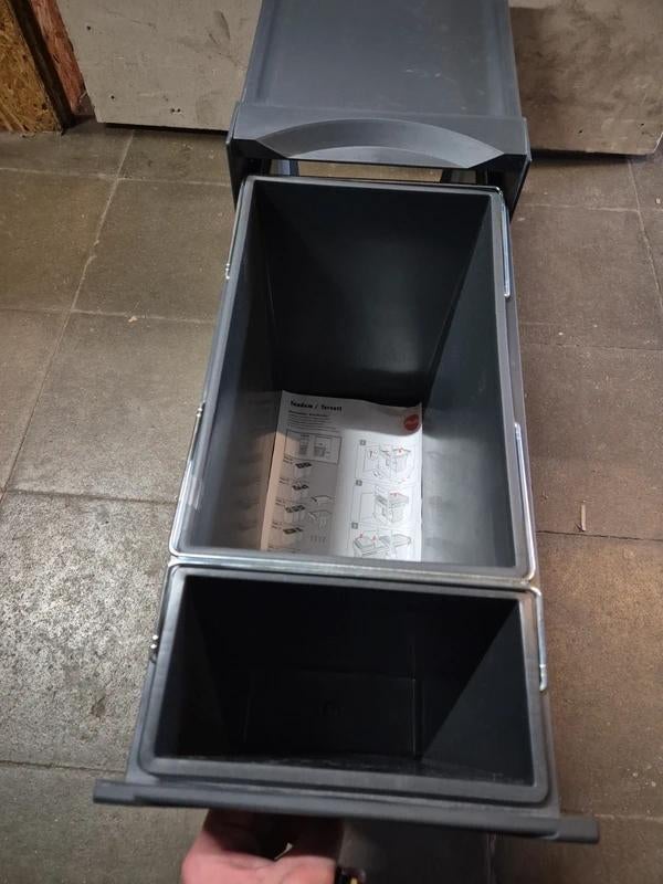 Hailo Inbouw afvalscheidingsemmer, Kunststof, -, -, 40 liter of meer