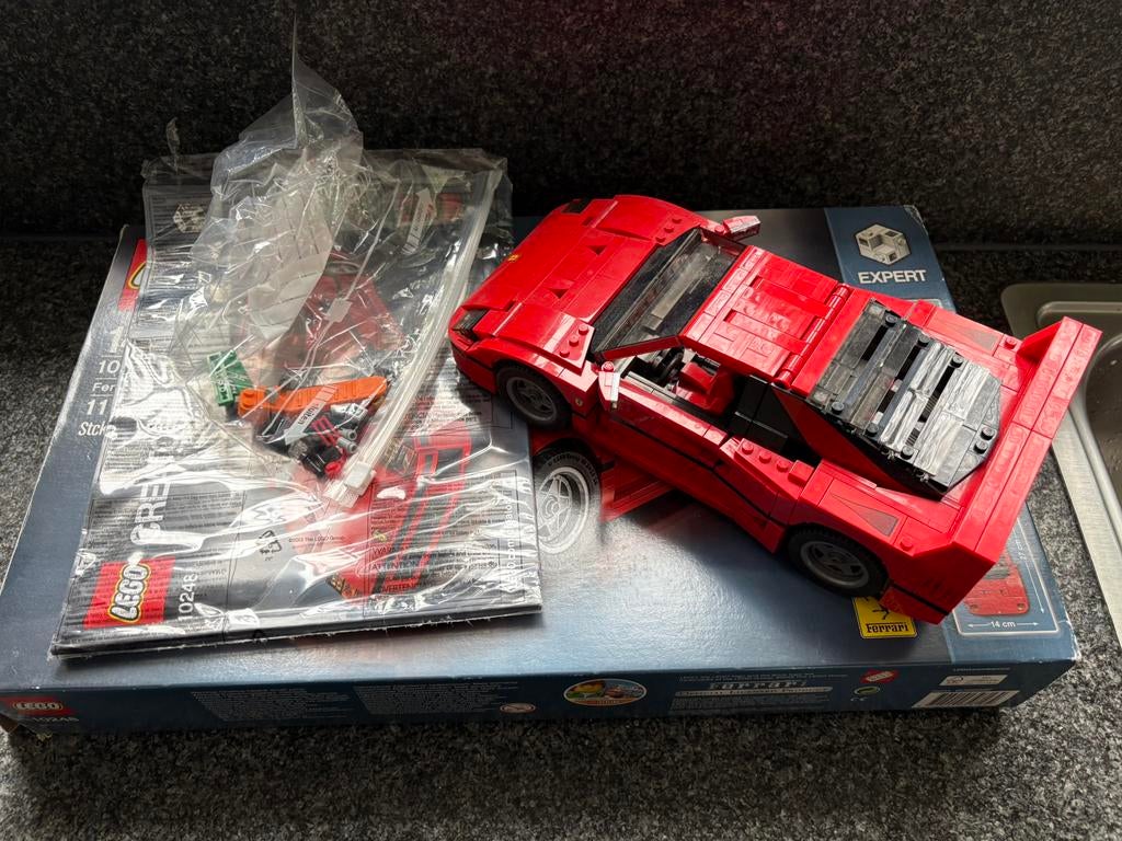 Lego Expert 10248 Ferrari F40 Compleet, Ophalen of Verzenden, Zo goed als nieuw, Complete set, Lego