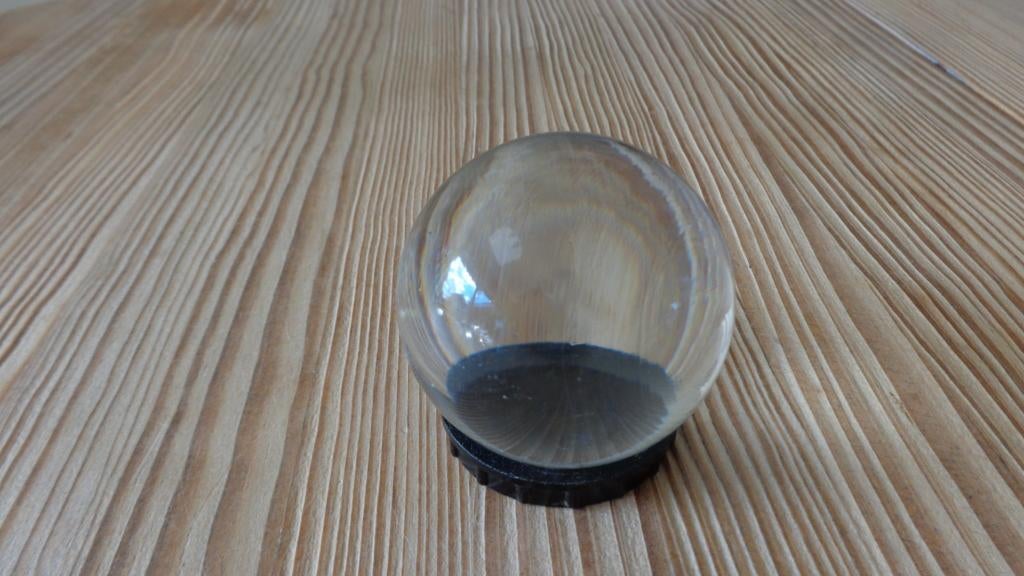 Vintage kleine glazen bol, doorzichtig, Ophalen of Verzenden