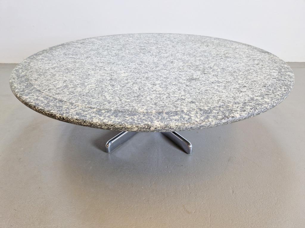 Vintage salontafel Ammannati & Vitelli Bruno Brunati Italie, Ophalen, Gebruikt, Overige materialen, Rond