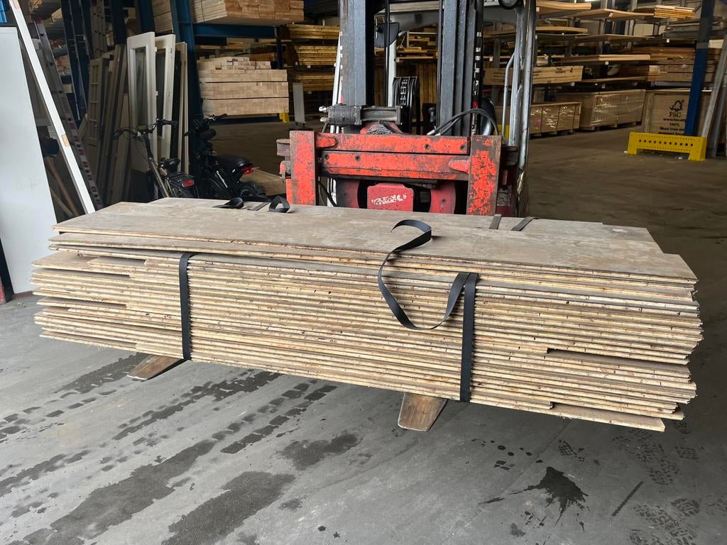 25 m2 parket vloer eiken, Ophalen of Verzenden, Parket