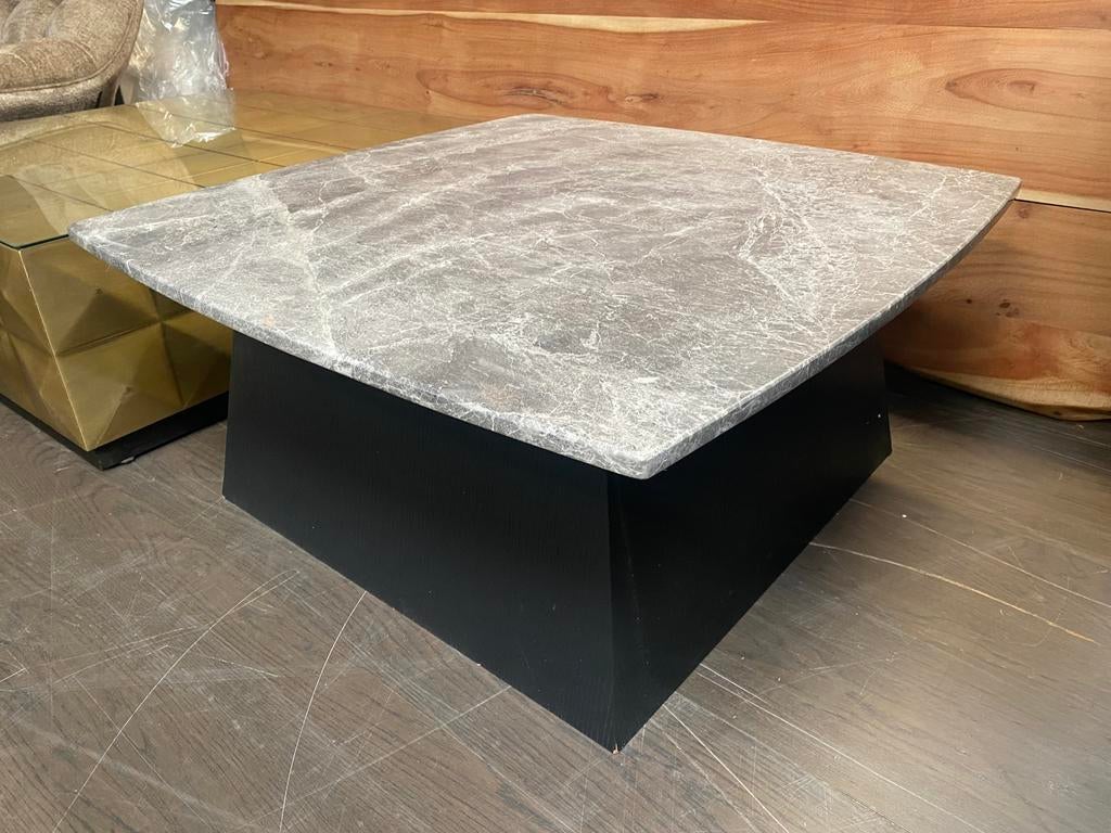 Richmond Interiors salontafel Geisha marmer blad, Ophalen, 50 tot 100 cm, Vierkant, 50 tot 100 cm