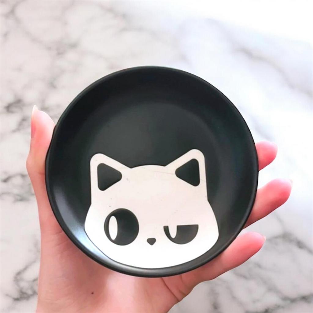 Leuk schaaltje met katten design, Overige materialen, Gebruikt, Schaal, Rond