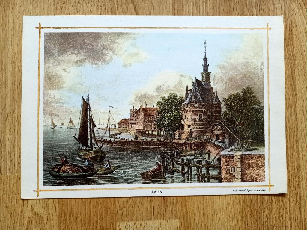 prent - Hoorn, Verzamelen, Foto's en Prenten, Ophalen, 1980 tot heden, Zo goed als nieuw, Prent