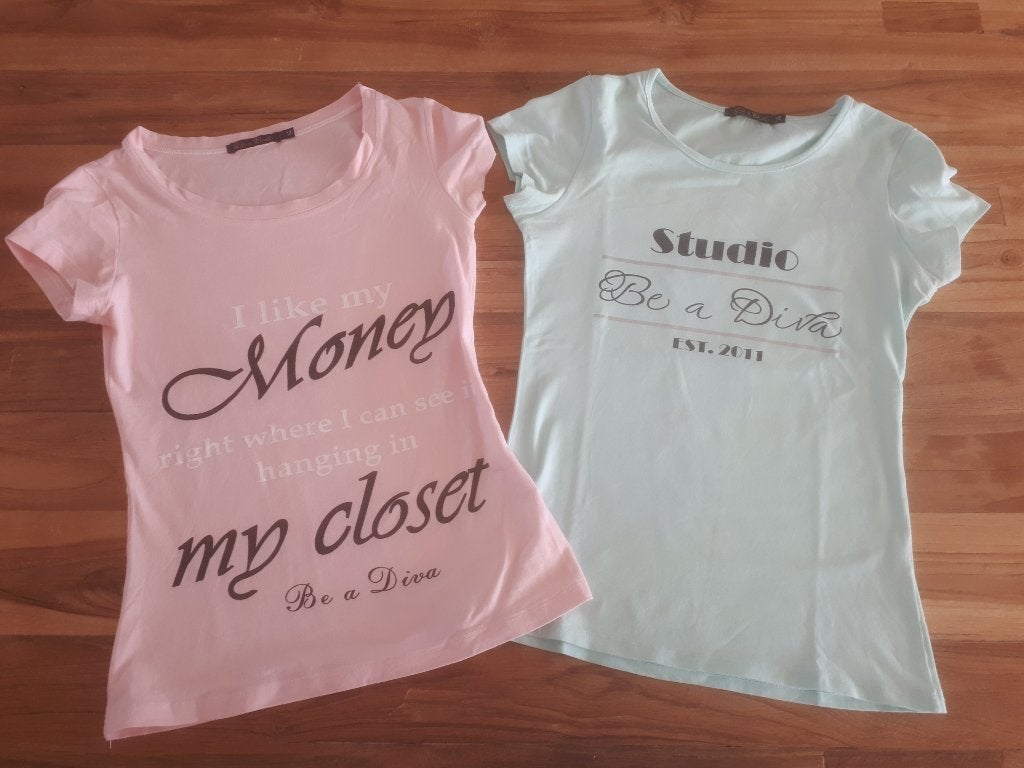 2 Be a Diva shirtjes, Meisje, Ophalen of Verzenden, Zo goed als nieuw, Shirt of Longsleeve