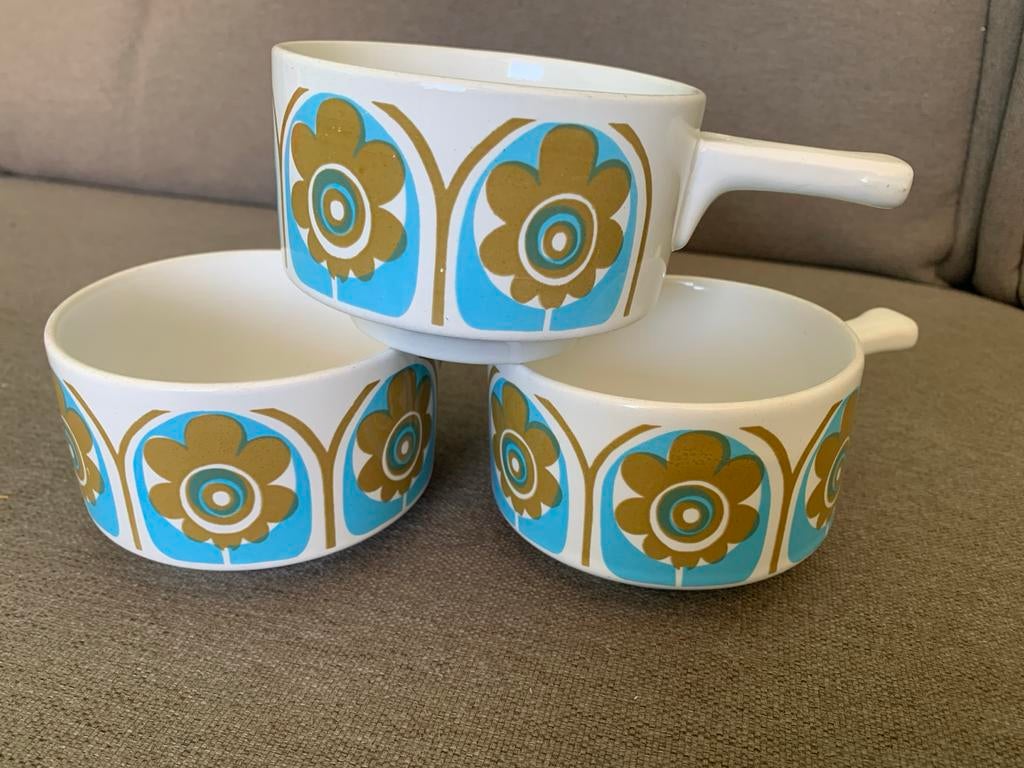 Vintage Staffordshire soepkommen - Set van 3, Ophalen of Verzenden