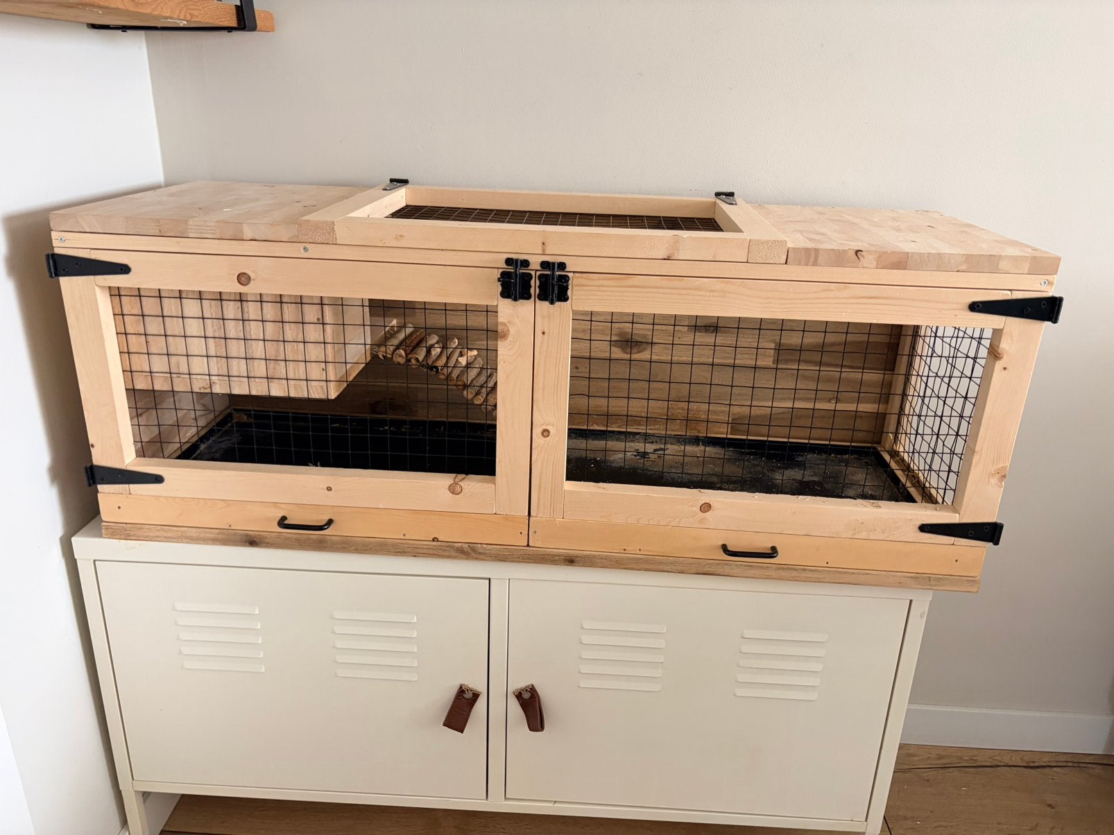Konijnen/hamster kooi, Kooi, Minder dan 75 cm, Zo goed als nieuw, Hamster