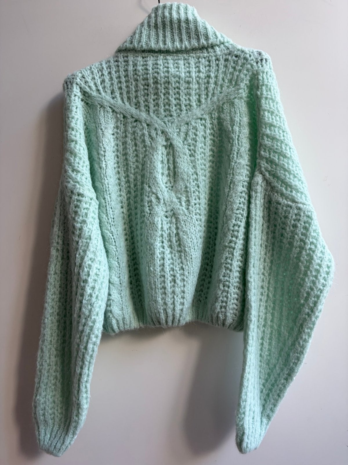 TURQUOISE trui met col pastelgroen mt TU, Turquouise, -, Verzenden, Amsterdam