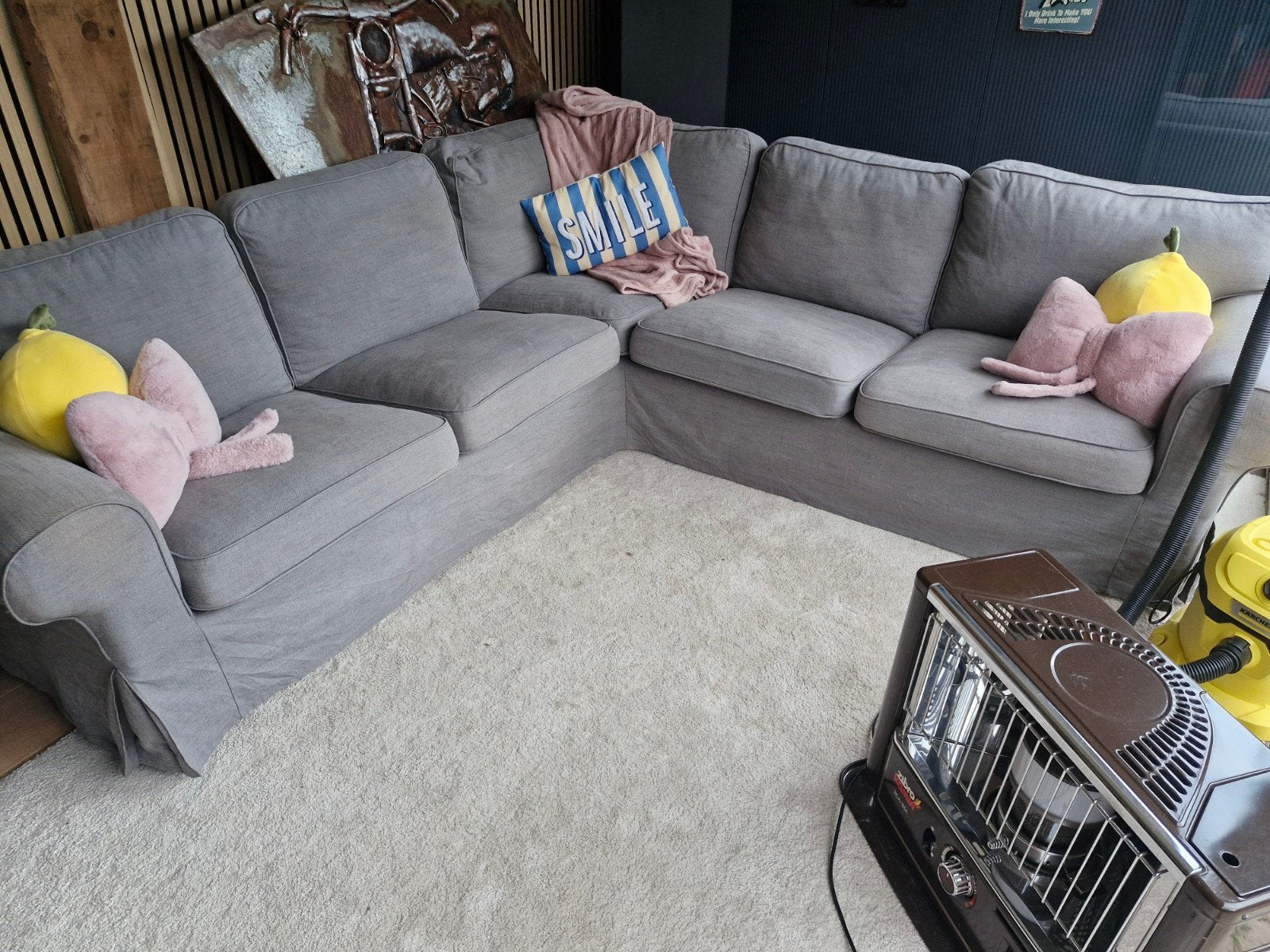 IKEA Hoekbank - Comfortabel en Ruim, Ophalen, 250 tot 300 cm, Gebruikt, 100 tot 125 cm