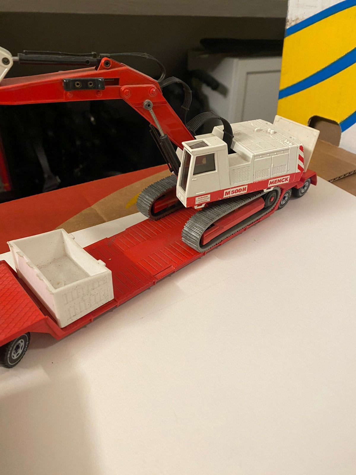 MAN met kraan  net model, Ophalen of Verzenden, Zo goed als nieuw, Bus of Vrachtwagen, Wsi