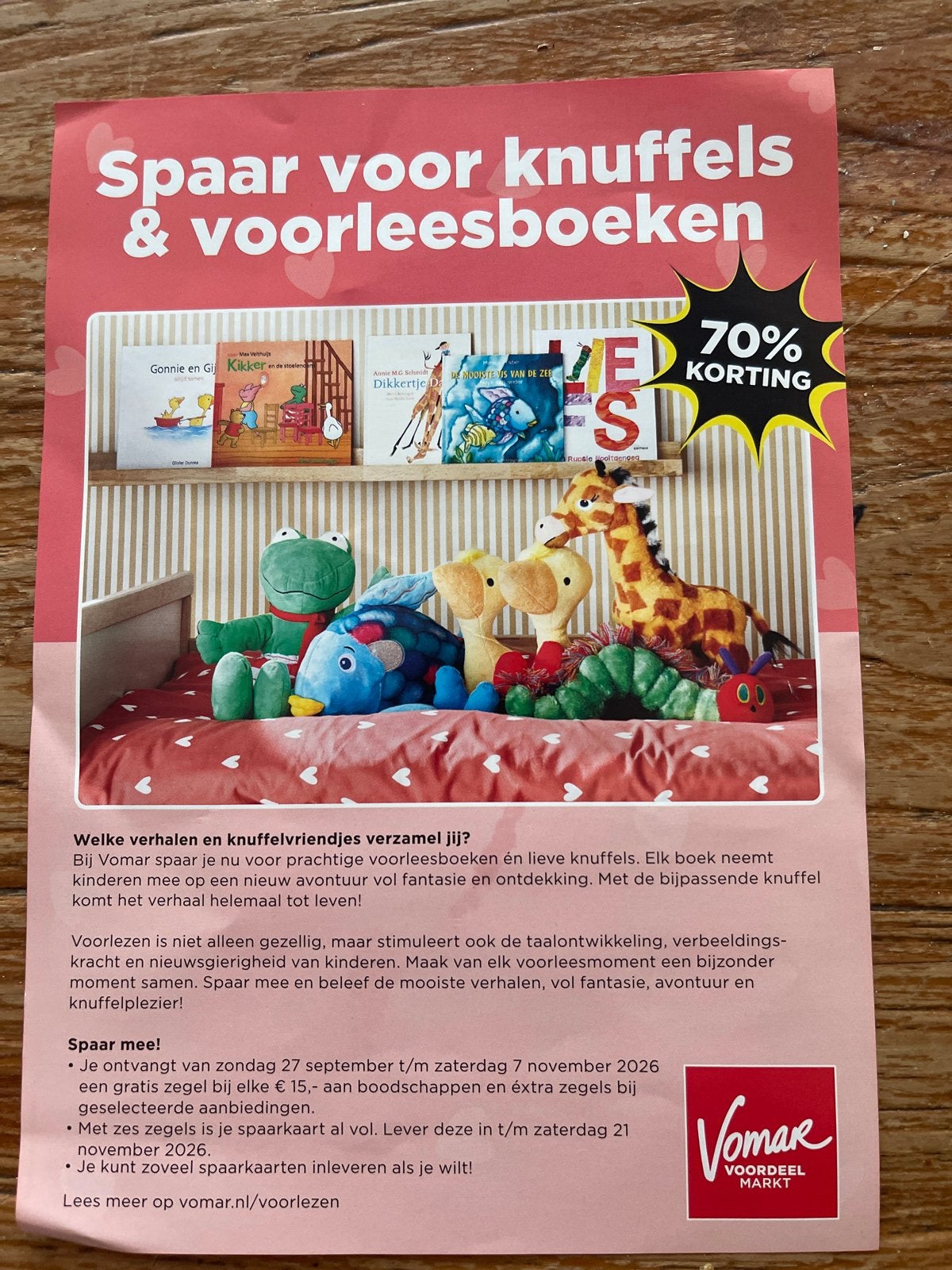 Vomar spaarkaarten voor knuffels en voorleesboeken, Verzamelen, Vomar, Ophalen of Verzenden