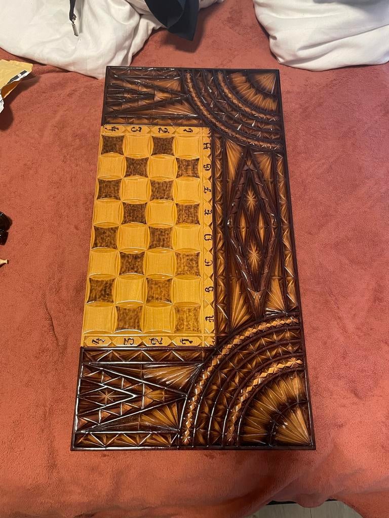 Nieuw Backgammon, Schaak & Damspel 3-in-1, Een of twee spelers, Ophalen, Nieuw