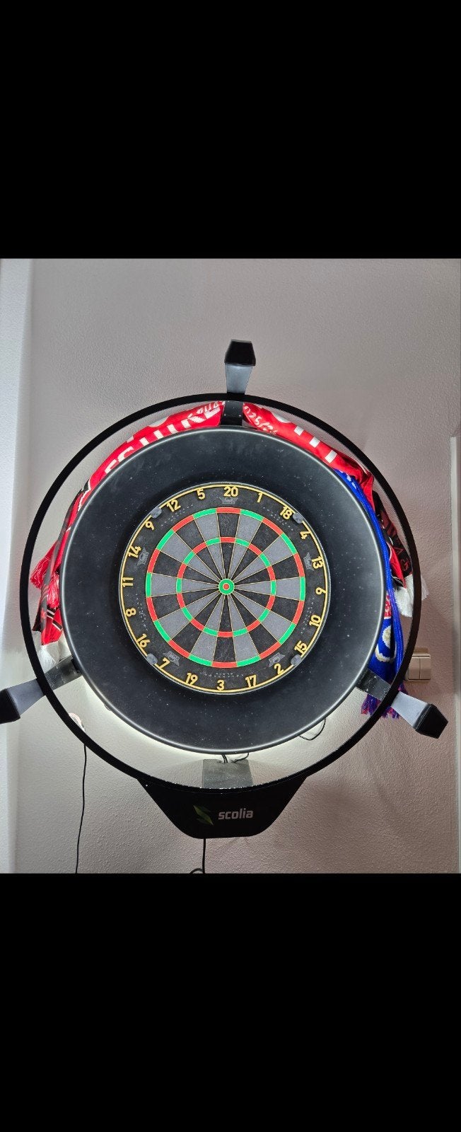Scolia Home 2 Flex Elektronisch Score Systeem + Licht, Ophalen, Zo goed als nieuw, Dartbord met pijlen, Elektronisch