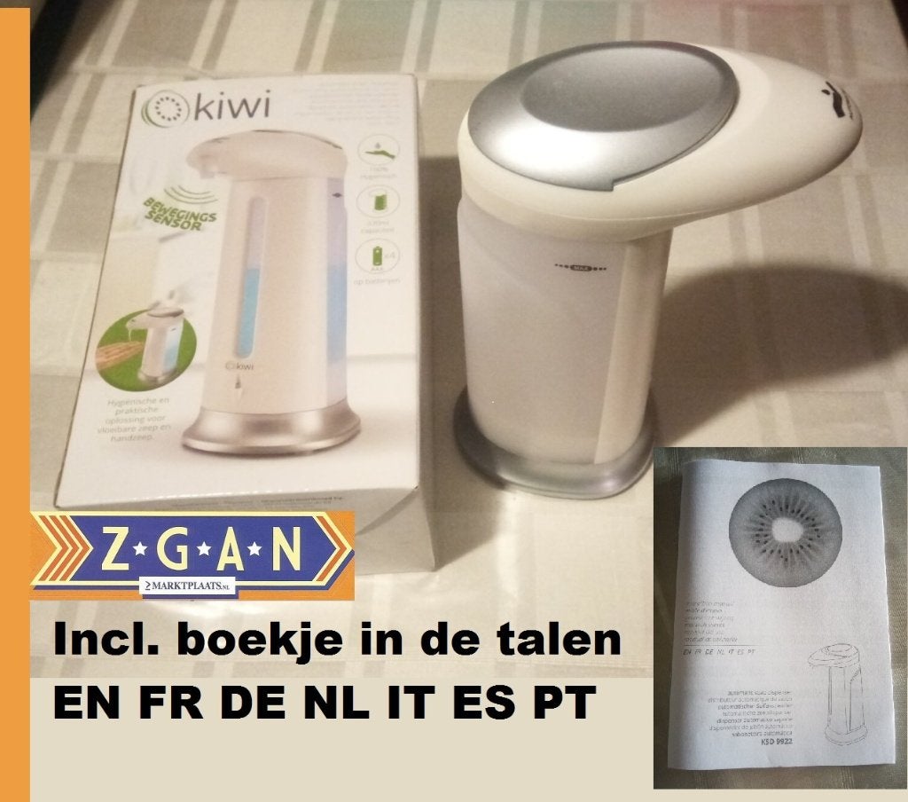 Automatische zeepdispenser (kiwi) incl. doos en boekje,, Ophalen, Nieuw, Wit, Overige typen