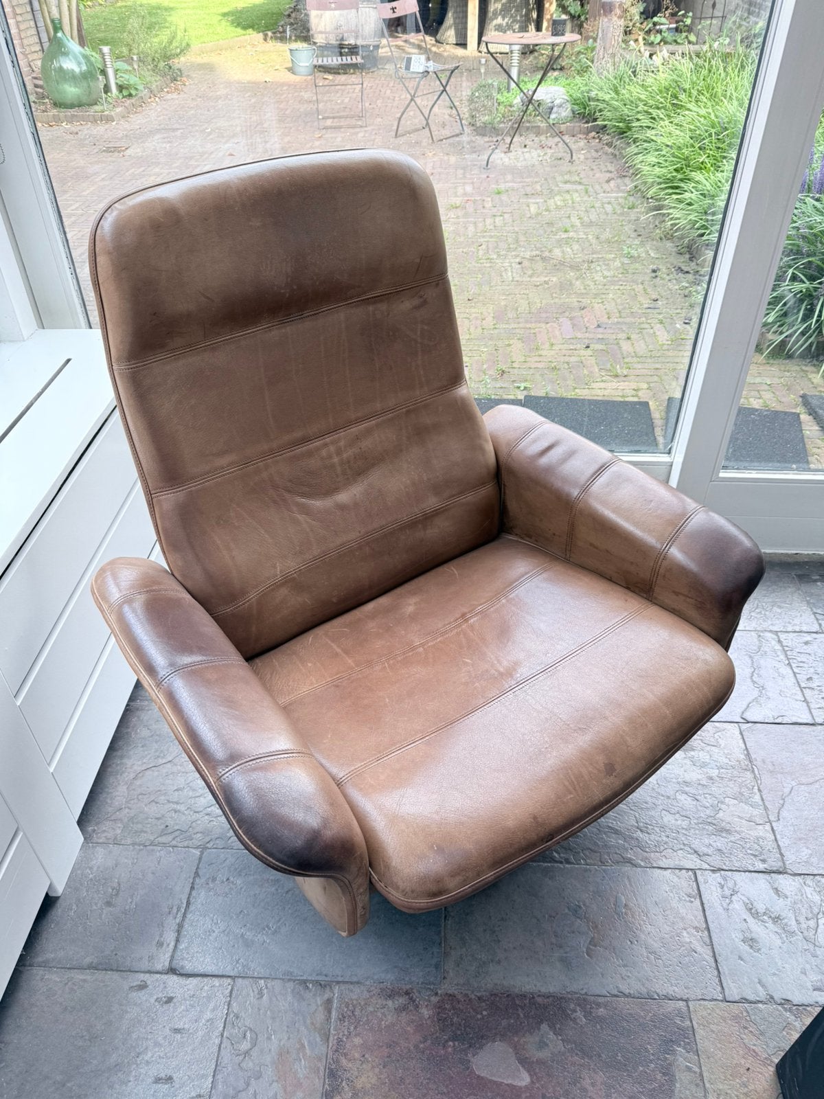 De Sede DS50 fauteuil draaivoet, Ophalen, Vintage, Zo goed als nieuw, 50 tot 75 cm