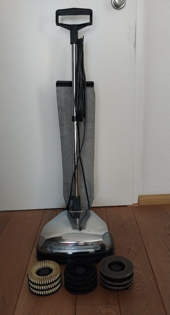 Boenmachine elektrisch houten vloer, Ophalen, Gebruikt