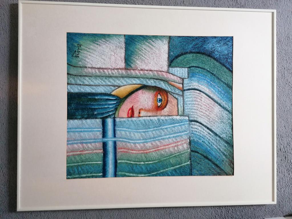 Schilderij van B. Long, Antiek en Kunst, Kunst | Schilderijen | Modern, Ophalen of Verzenden