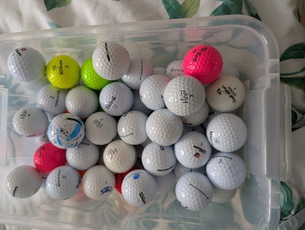 120 mix golfballen aaaa, Ophalen of Verzenden, Zo goed als nieuw, Bal(len), Overige merken