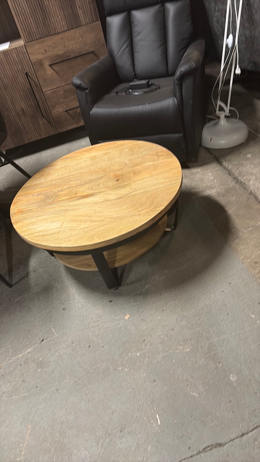 Salontafel mango 80cm, Ophalen, Outletliving7@gmail.com, Rond, Nieuw