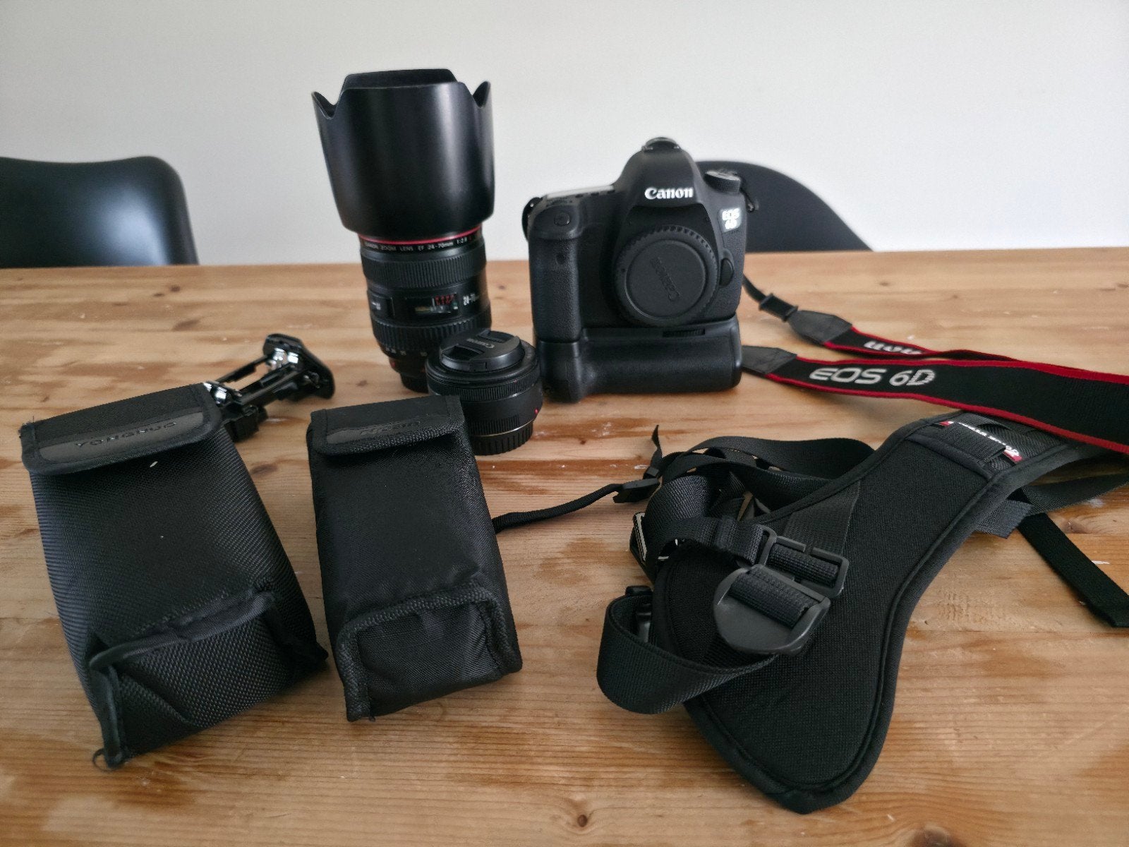 Canon 6D met 24-70 2.8 en 50mm 1.8., Ophalen, Gebruikt, Spiegelreflex, Canon