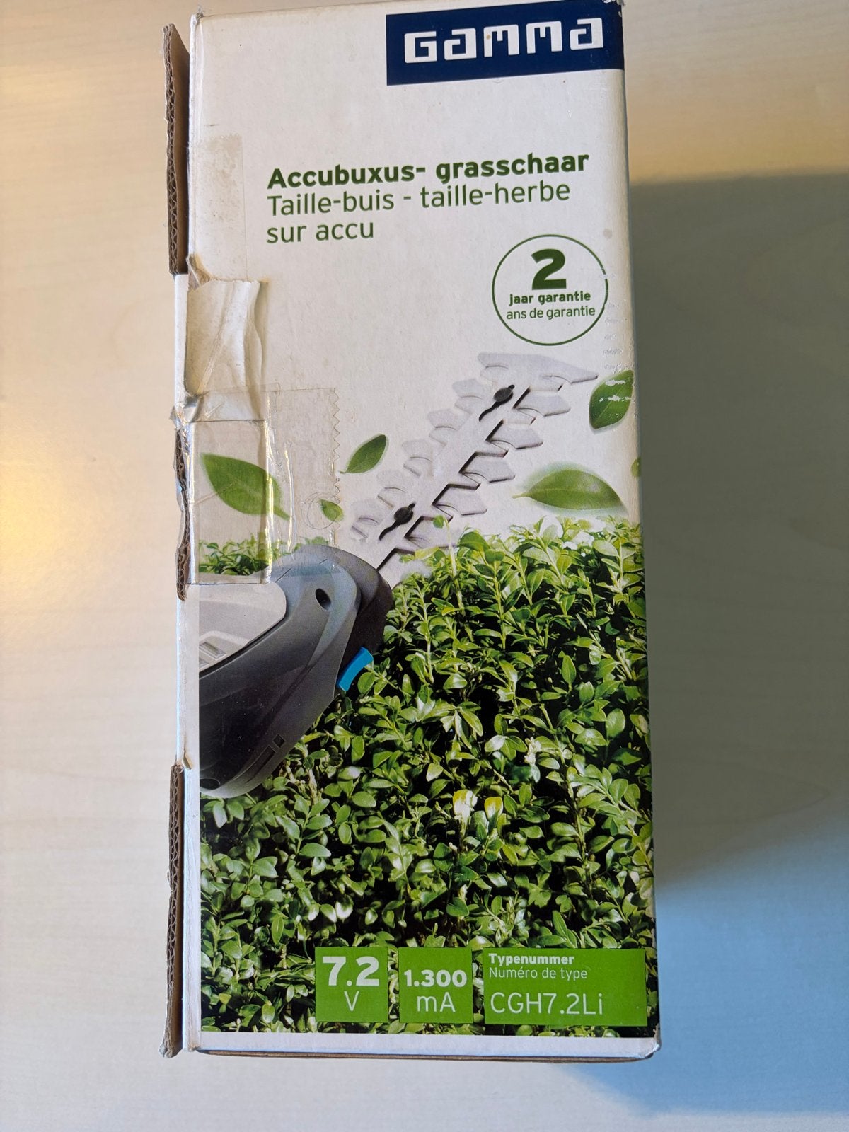 Gamma Accubuxus- grasschaar 7.2V - Zo goed als nieuw, Verzenden, Zo goed als nieuw, Accu