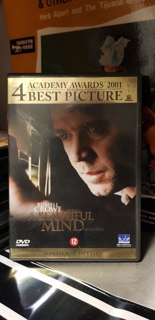 dvd A beautiful mind (Z227-108), Cd's en Dvd's, Dvd's | Drama, Vanaf 12 jaar, Ophalen of Verzenden, Zo goed als nieuw