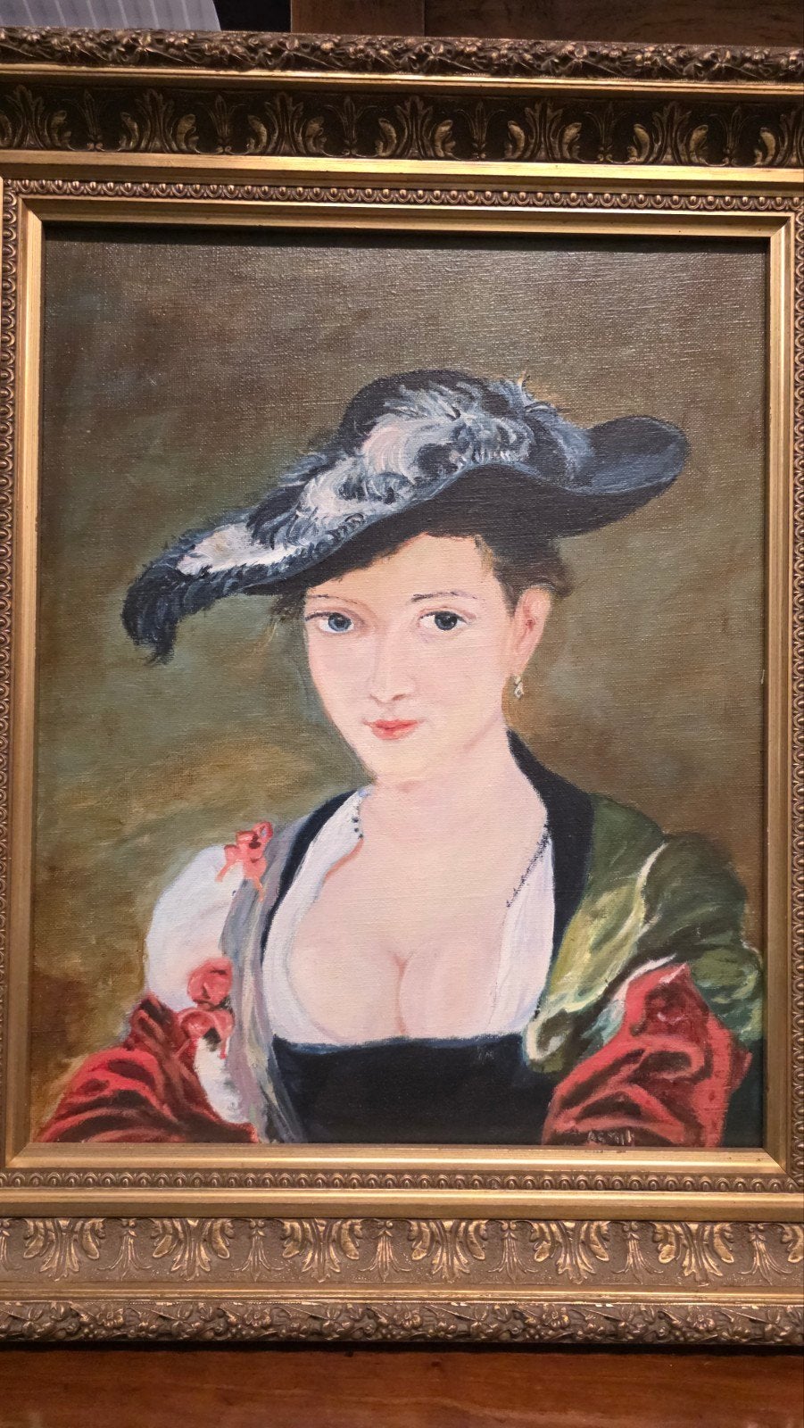 mooi antiek schilderij, Ophalen