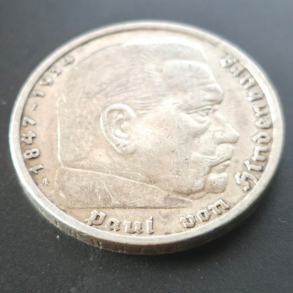 Duitsland 5 Reichsmark 1936 A - Paul von Hindenburg - Zilver, Ophalen of Verzenden, Duitsland, Losse munt, Zilver