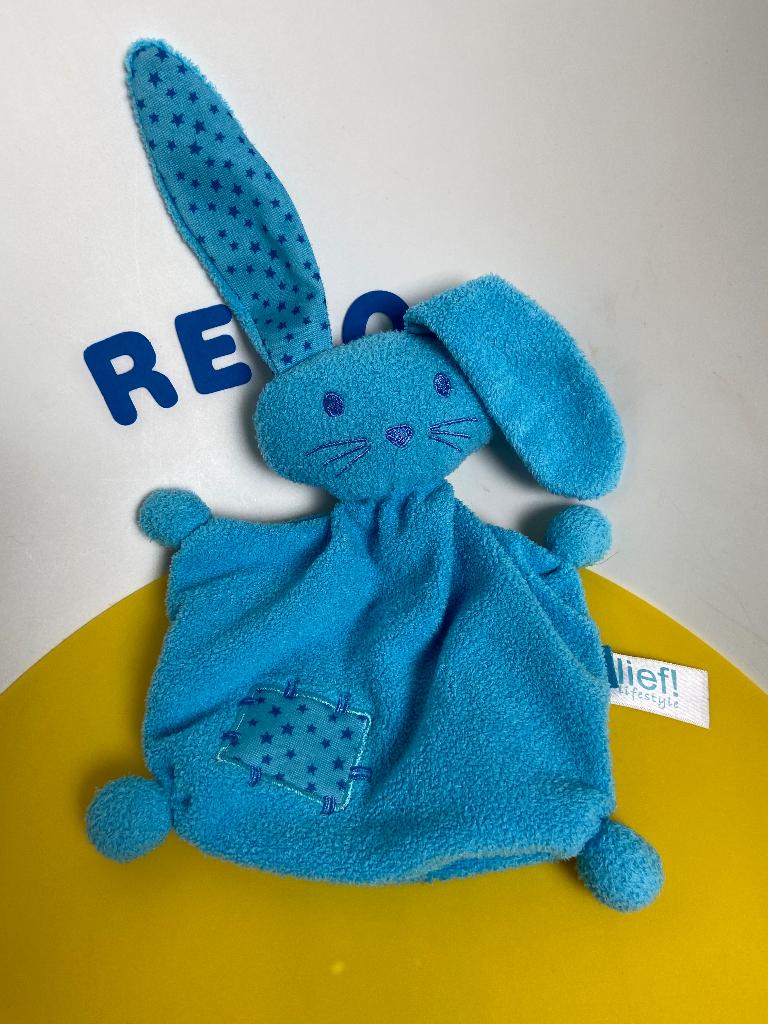 K1079 Lief! lief lifestyle konijn licht blauw, Ophalen of Verzenden, Zo goed als nieuw, Konijn