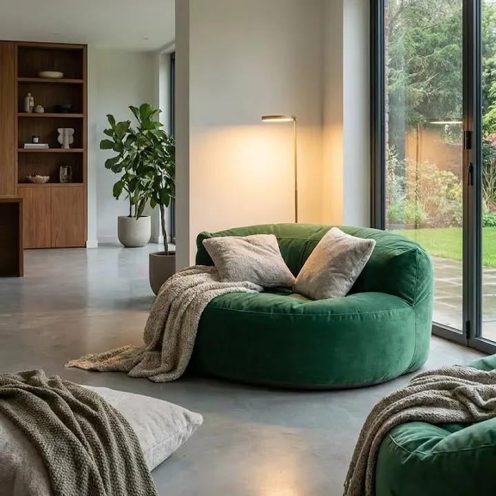 Nieuwe Loveseat Fauteuil zonder hard houten frame, Nieuw, 75 tot 100 cm, Ophalen of Verzenden, 100 tot 125 cm