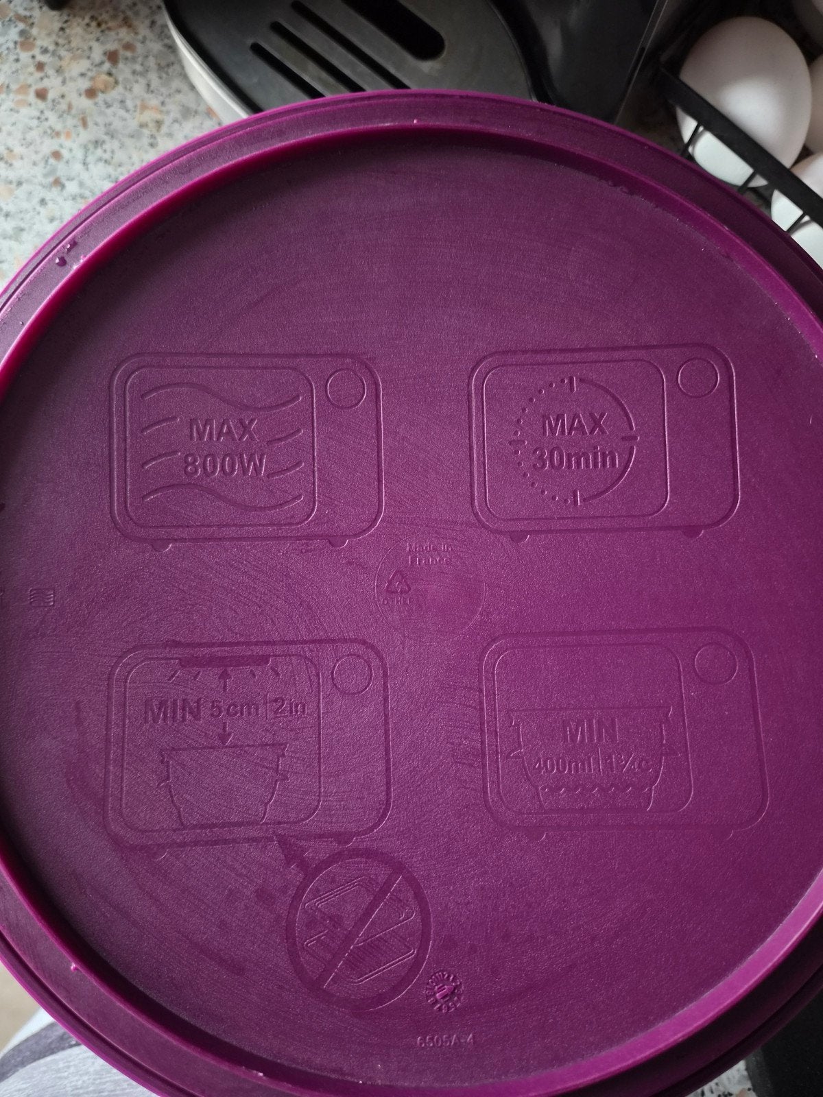 Tupperware Microgolf Stomer - Paars, Huis en Inrichting, Ophalen