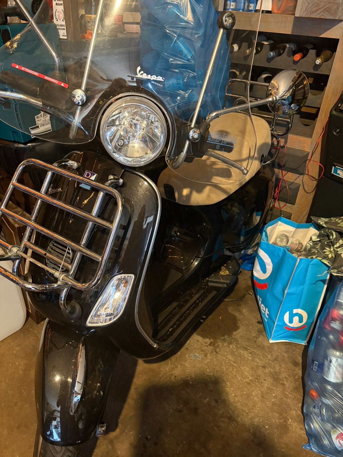 Vespa scooter zwart, Ophalen, Gebruikt, Benzine, Overige modellen