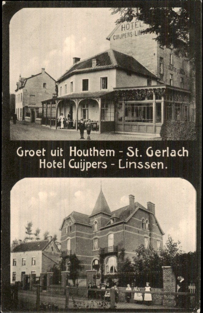 Houthem - Hotel Cuijpers - Linssen, Verzamelen, Ophalen of Verzenden, Voor 1920, Ongelopen, Limburg