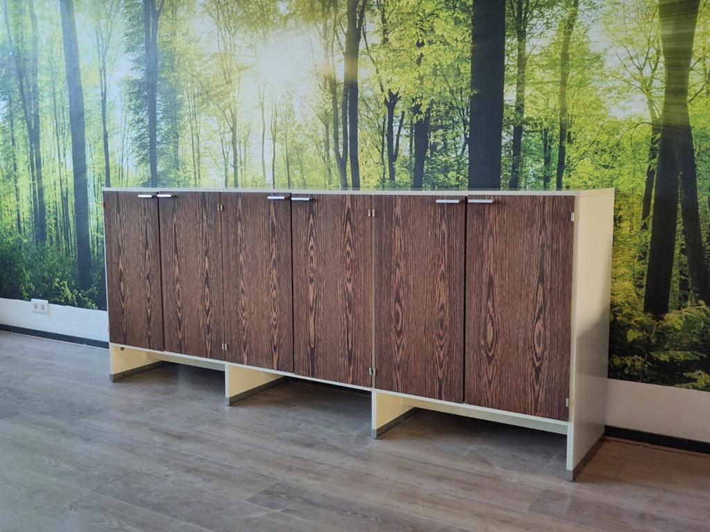 Vintage dressoir Pastoe Made to Measure kast wenge hout, Ophalen, Gebruikt, ., 200 cm of meer