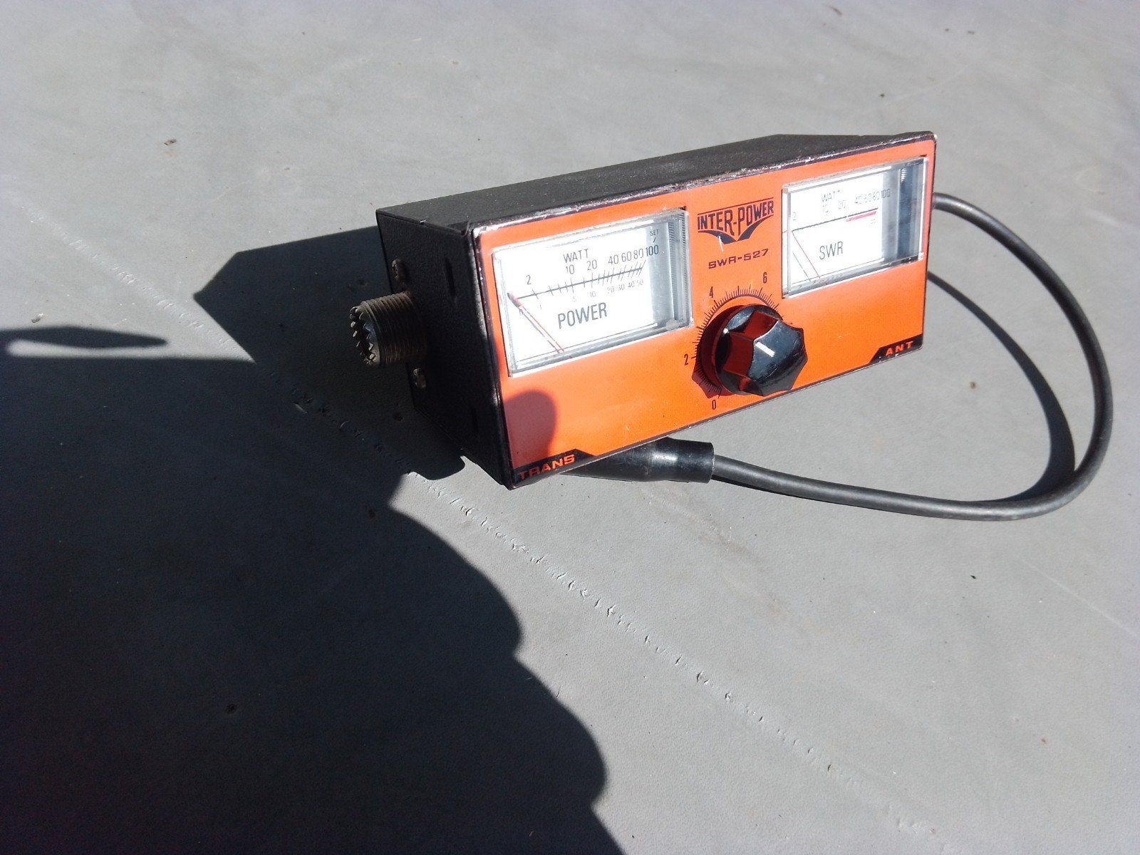 Inter-Power SWR-527 meter voor 27 MC bakkie, Ophalen of Verzenden, Gebruikt, Zender
