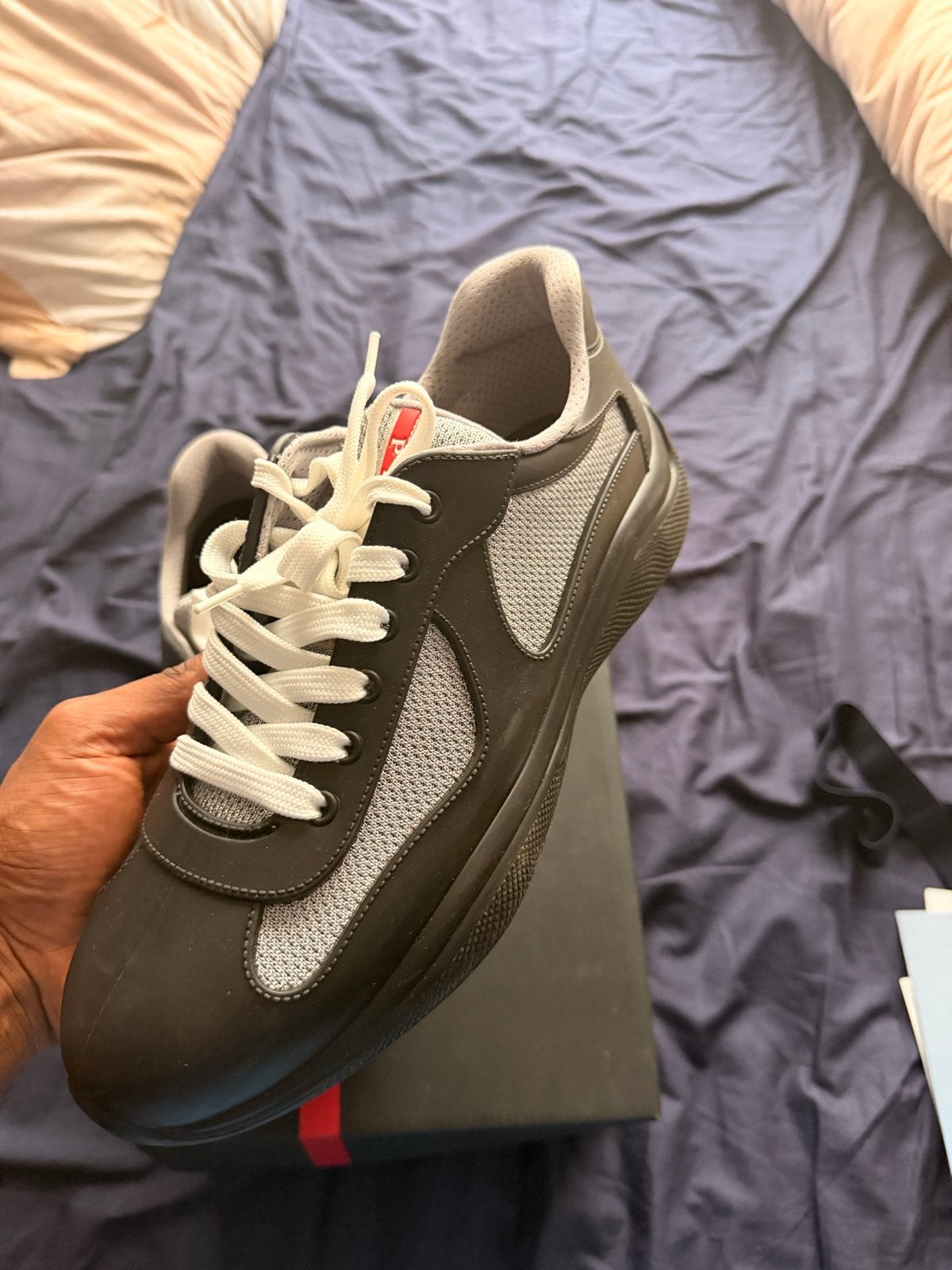 Prada American Cup sneakers - Maat 43, Kleding | Heren, Zwart, Ophalen of Verzenden, Sneakers of Gympen, Zo goed als nieuw