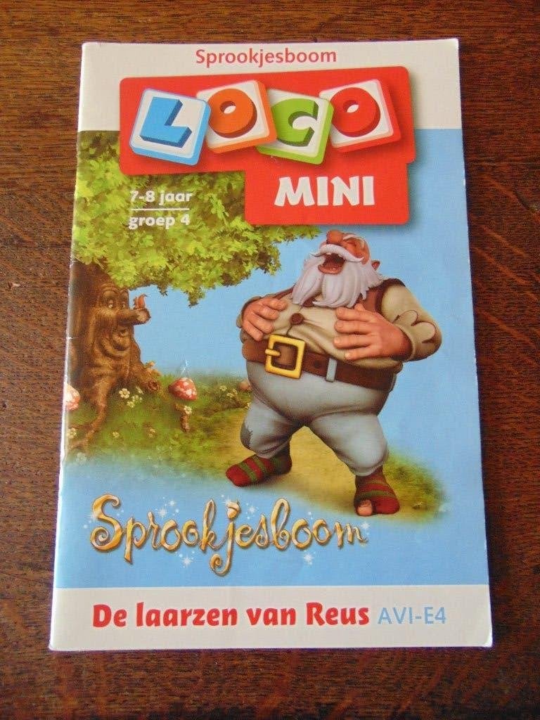Mini Loco Boekje De laarzen van de Reus Sprookjesboom, Ophalen of Verzenden, Zo goed als nieuw, Taal en Lezen