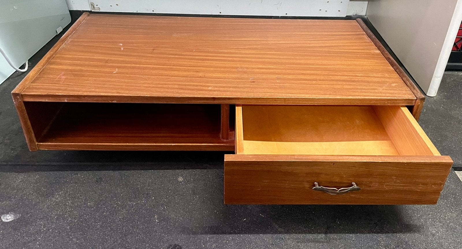 Simpla Lux teak houten onderdeel bureau, Gebruikt, Scandinavisch, Hout, 50 cm