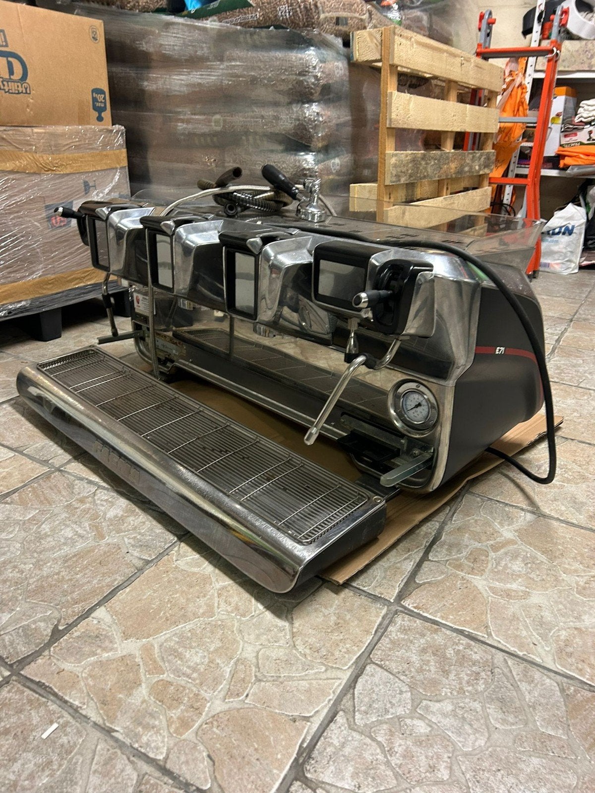 Faema E71  espressomachine, Witgoed en Apparatuur, Stoompijpje, Gebruikt, Espresso apparaat, 10 kopjes of meer