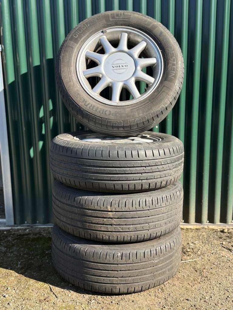 Volvo Adhara set 5x108 ET25 Vredestein Sportrac, Ophalen, Gebruikt, 15 inch, Banden en Velgen