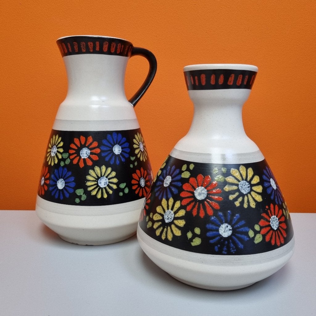 prachtige set retro vintage vaas Dümler & Breiden Germany, Verzenden, Huis en Inrichting