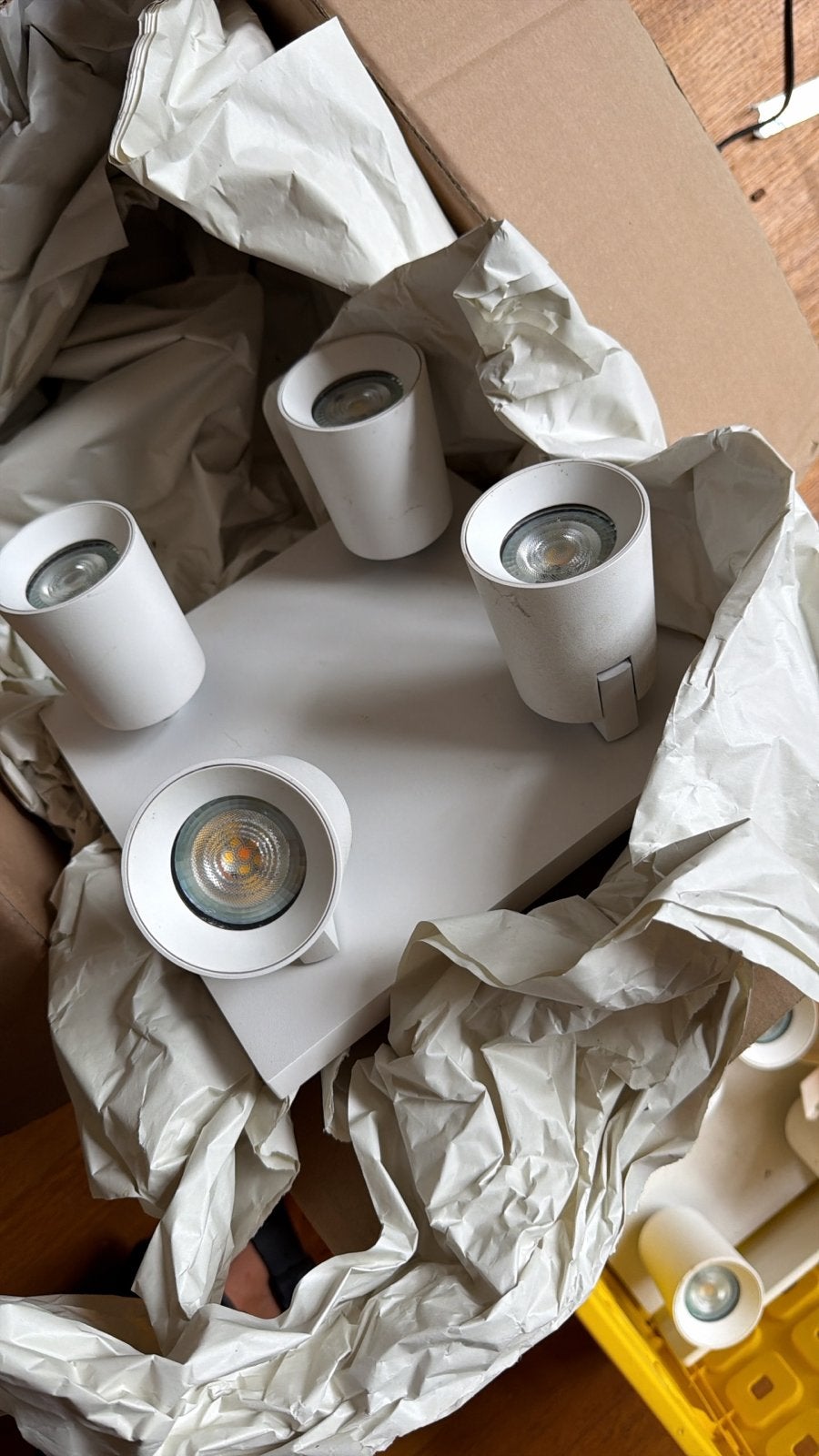 Maretti Lighting spots wit - 4 vier stuks en 3 twee spots, Huis en Inrichting, Lampen | Spots, Overige merken, Ophalen of Verzenden